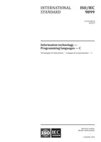 ISO/IEC 9899:2018 — Information technology — Programming languages — C