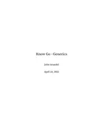 Know Go: Generics