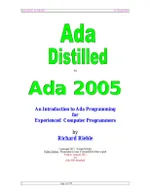 Ada Distilled for Ada 2005: An Introduction to Ada Programming for Experienced Computer Programmers