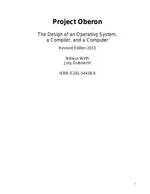 Project Oberon: The Design of an Operating System, a Compiler, and a Computer