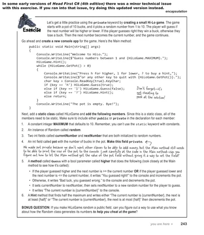 Head First C# (4th edition)