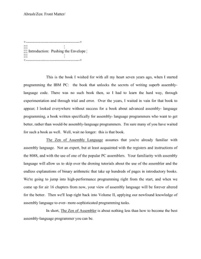 The Zen of Assembly Language: Volume I: Knowledge