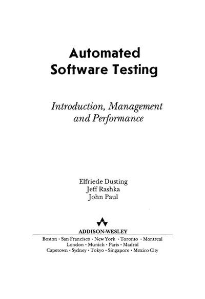 Дастин Автоматизированное тестирование ПО