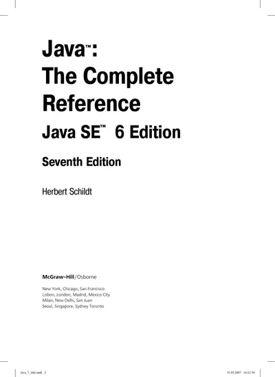 Полный справочник по Java, 7-е издание