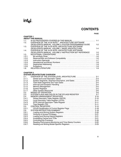 IA-32 Intel® Architecture Software Developer's Manual Volume 3: System Programming Guide