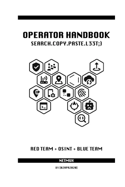 Operator Handbook: Red Team + OSINT + Blue Team