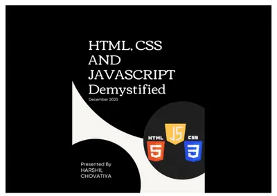 HTML, CSS and JavaScript Demystified