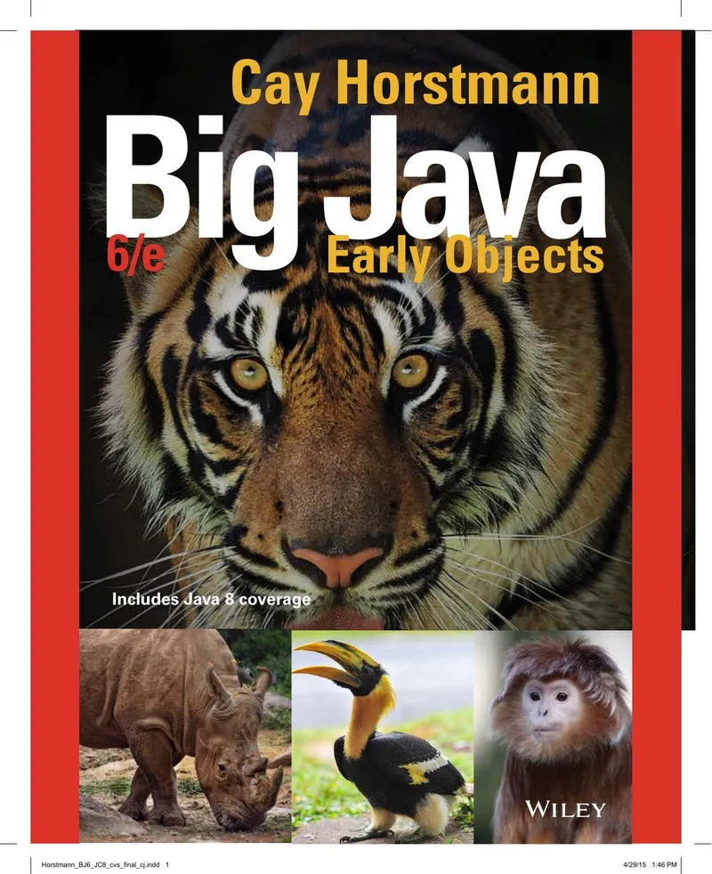 Big Java: Early Objects, 6th Edition