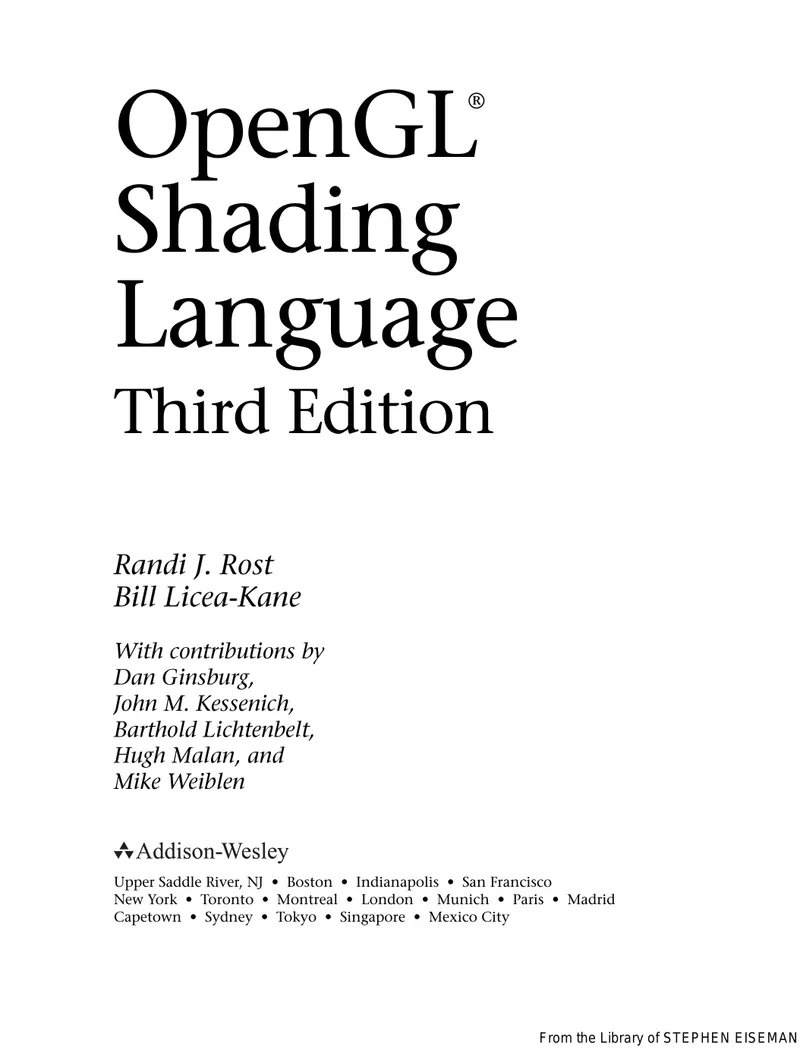 OpenGL Shading Language, Third Edition