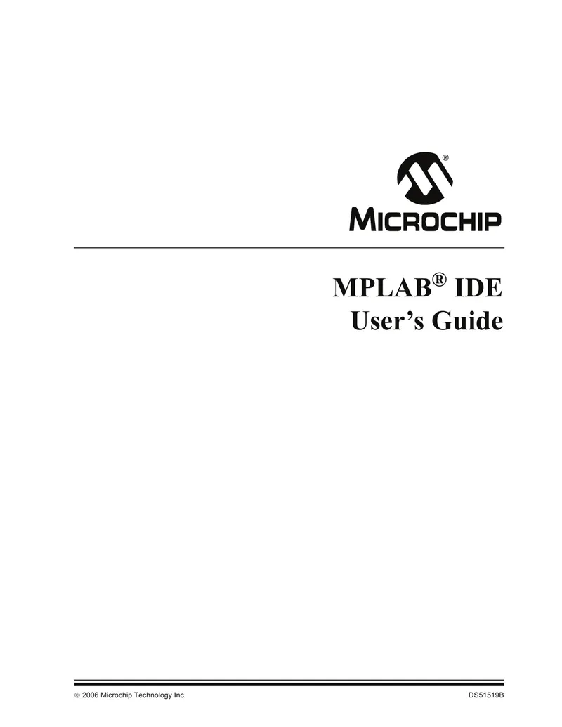 MPLAB® IDE User's Guide