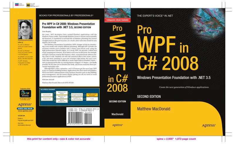 Pro WPF in C# 2008: Windows Presentation Foundation with .NET 3.5, Second Edition