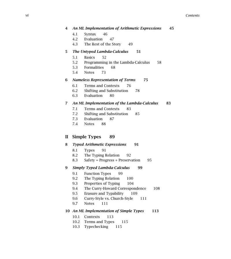 Types and Programming Languages