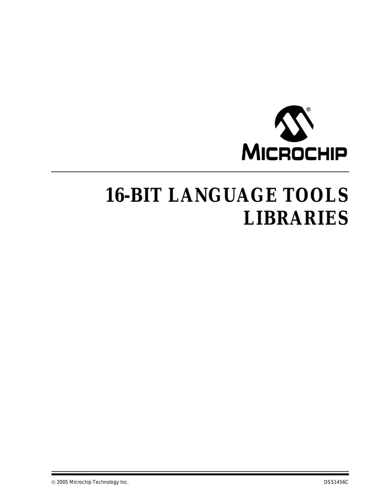 16-Bit Language Tools Libraries