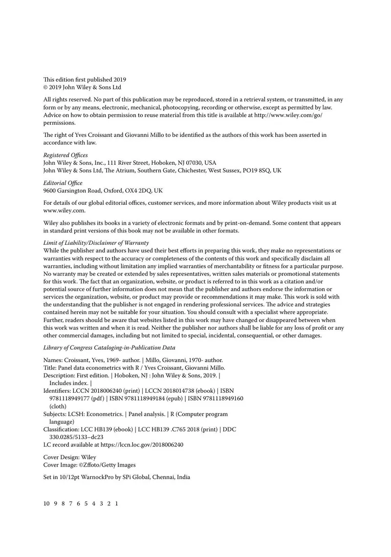 Panel Data Econometrics with R