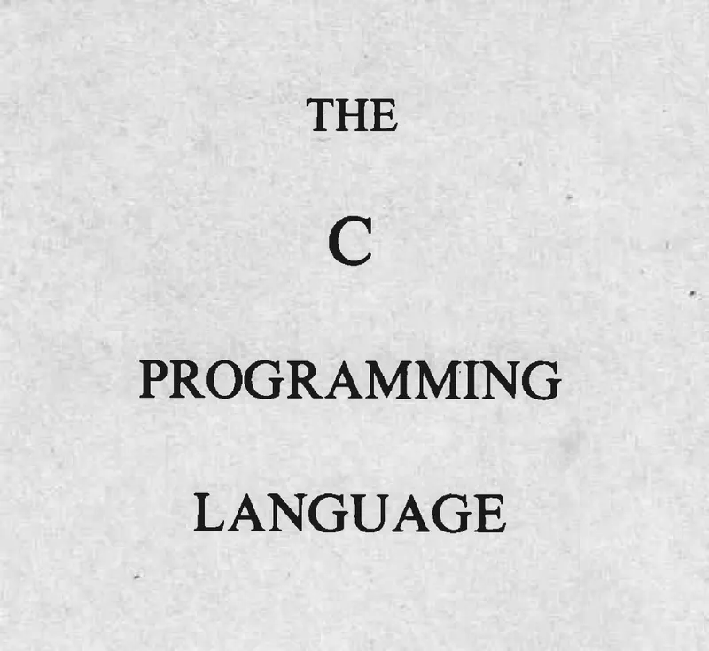 The C Programming Language