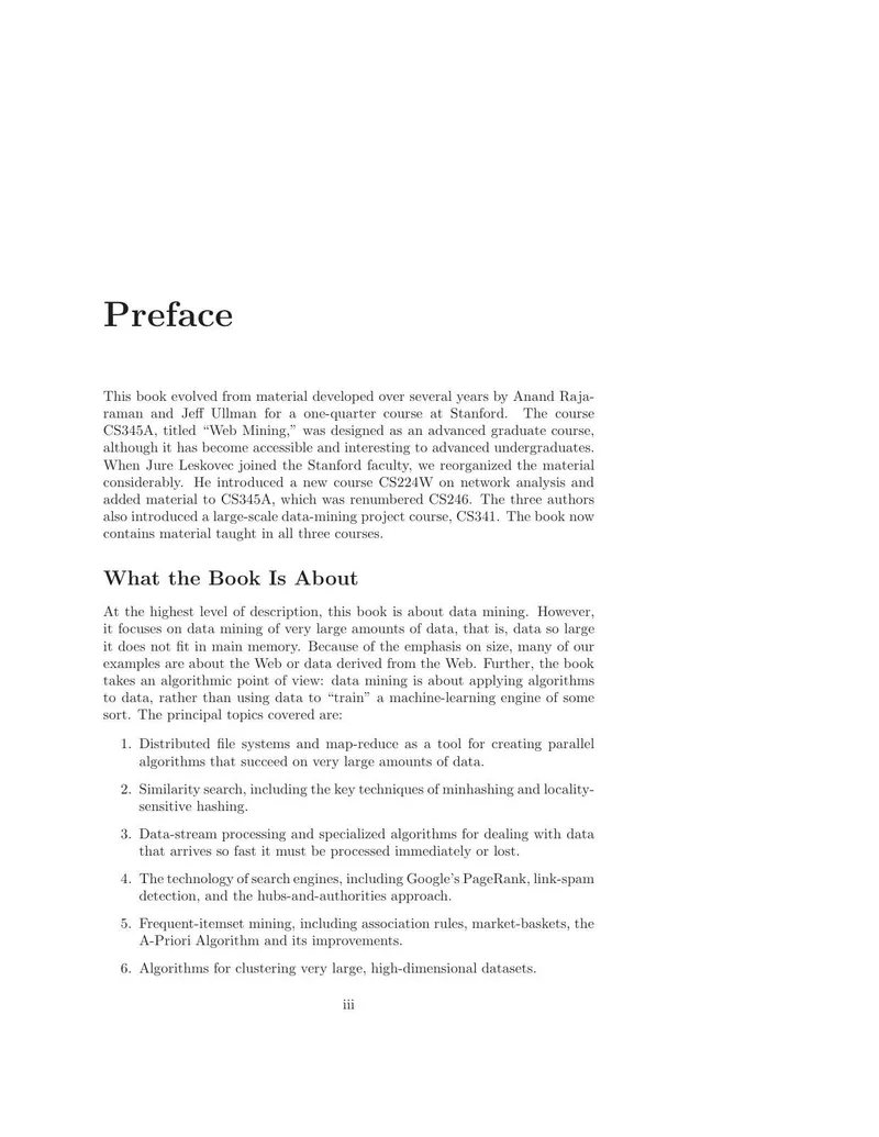 Mining of Massive Datasets