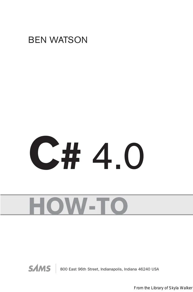 C# 4.0 How-To