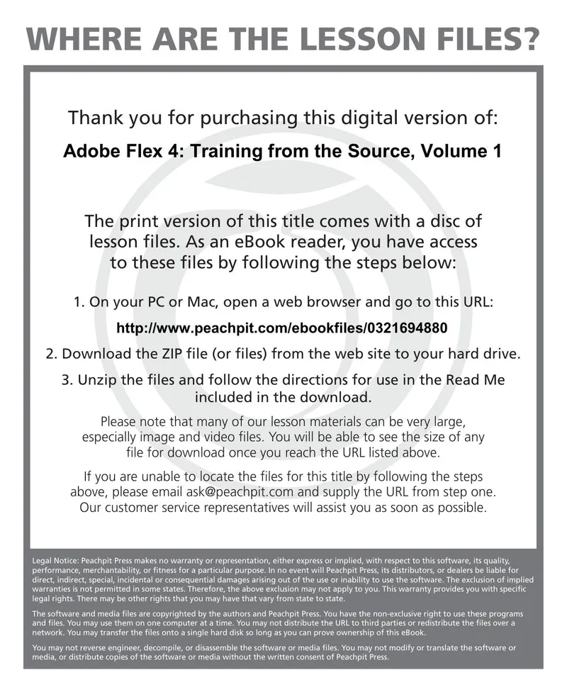 Adobe Flex 4: Training from the Source, Volume 1