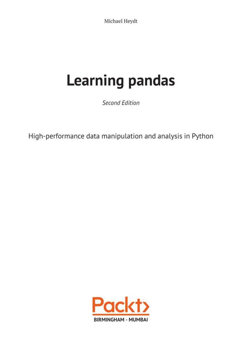 Хейдт М. - Изучаем pandas - 2018